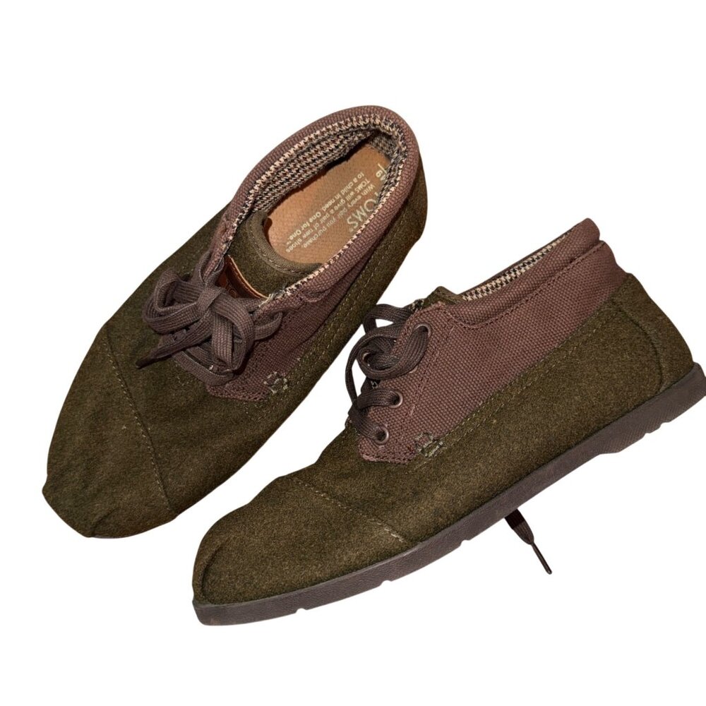 Toms Mens Brown Olive Green Botas Chukka Boot Size M9